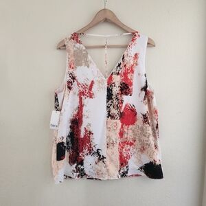 New Bar III V-Neck Sleevless Blouse XL
